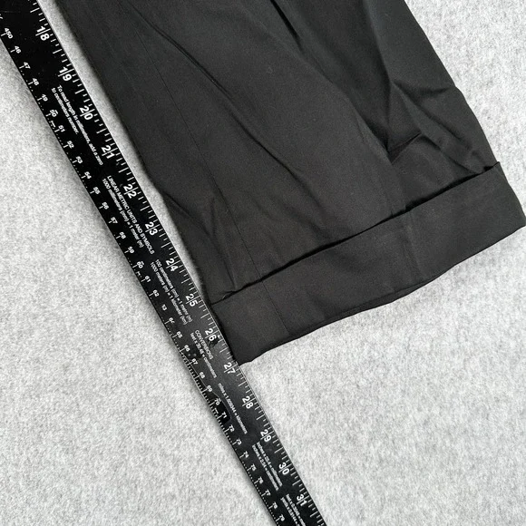 Brioni Cannes Dress Pants Mens 36x27 Black Pleated Front Straight Leg Trousers